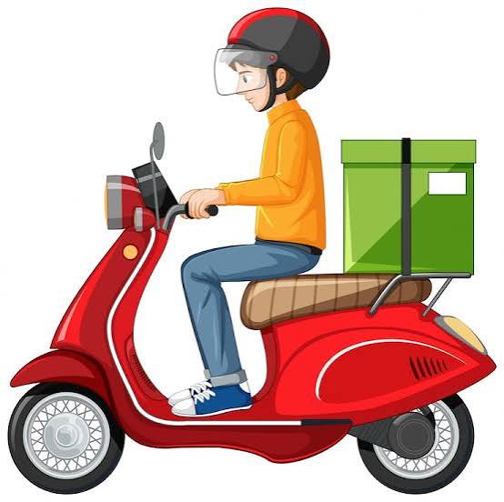 CraveCart motorbike parcel delivery rider